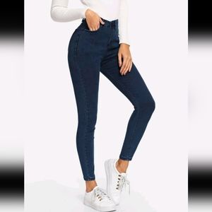 👖High-Rise High Stretch Ankle-Cut Skinny Jeans👖